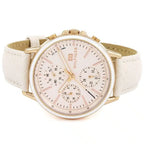 Tommy Hilfiger Shawn 1781789 38mm Women's Multi-Function Watch – Beige & White Genuine Leather Strap