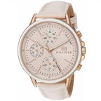 Tommy Hilfiger Shawn 1781789 38mm Women's Multi-Function Watch – Beige & White Genuine Leather Strap
