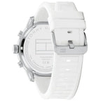 Tommy Hilfiger Wild 1792072 44mm Men's Multi-Function Watch – White Textured & White Rubber Strap