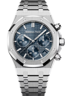 Audemars Piguet Royal Oak 26240ST.OO.1320ST.01 41mm Men's Chronograph Watch – Grande Tapisserie Black with Silver Stainless Steel Bracelet